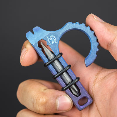 Keychains & Multi-Tools - Koch Tools Duo-X - 1/4” Titanium Anodized