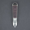 Keychains & Multi-Tools - Koch Tools Kursor Prybar - Stonewashed Titanium W/ Maroon Linen Micarta