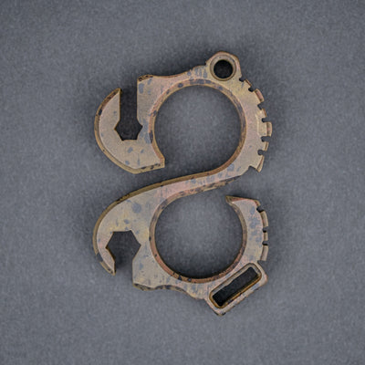 Keychains & Multi-Tools - Koch Tools Solo Stout - 1/2” Splatter Patina Brass