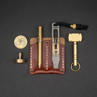 Ober Metal Works Square Head Hammer Keychain - Brass