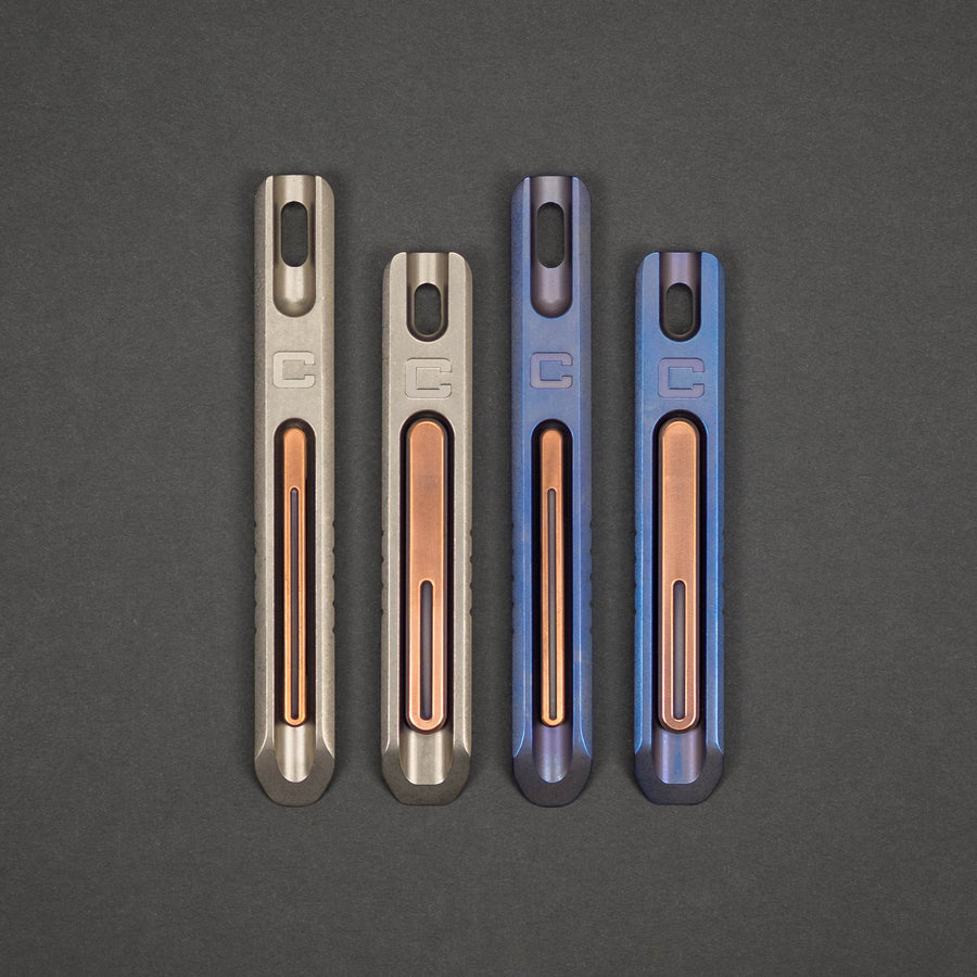 Keychains & Multi-Tools - Pre-Order: Lautie Commander Prybar - Titanium W/ Copper Inlay (Pre-Order Ends 12/21, Ships Mid-January)
