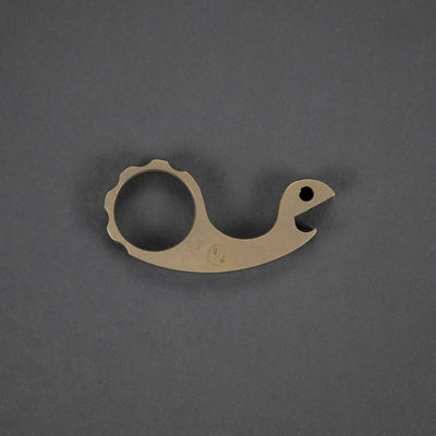 Keychains & Multi-Tools - Pre-Owned: Vox Designs  Maximus Snailor One Of Six - Titanium