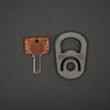 Keychains & Multi-Tools - Swan Knives Pull Tab V2 - Carbon Fiber & Zirconium Double Swans (Custom)