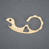 Keychains & Multi-Tools - VoxDesign 1/4” Hooker Snailor - Blasted & Tumbled Bronze