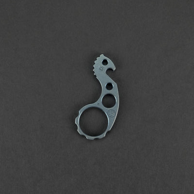Keychains & Multi-Tools - VoxDesign Blue Ano Seahorse - 1/4" Titanium (Custom)