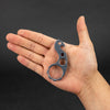 Keychains & Multi-Tools - VoxDesign Blue Ano Seahorse - 1/4" Titanium (Custom)