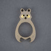 Keychains & Multi-Tools - VoxDesign ‘Gus’ 3/8” Raccoon - Two Toned Titanium