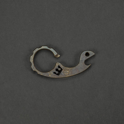 Keychains & Multi-Tools - VoxDesign King Pimp Snailor - 3/8" Patina'd Brass (Custom)