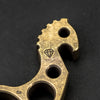 Keychains & Multi-Tools - VoxDesign Sulky Seahorse - Patinaed Brass (Custom)
