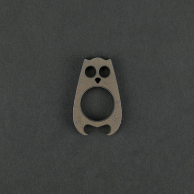 Keychains & Multi-Tools - VoxDesign Tiny Orwell - 1/4" Triple Anodized Yellow & Blue Titanium (Custom)