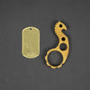 Keychains & Multi-Tools - VoxDesign Tumbled Seahorse - 3/8" Brass (Custom)