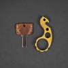 Keychains & Multi-Tools - VoxDesign Tumbled Seahorse - 3/8" Brass (Custom)
