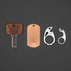 Keychains & Multi-Tools - VoxDesigns Complete Keyring - Tiny Ping, Mini Snailor, & Copper Dog Tag (Custom)