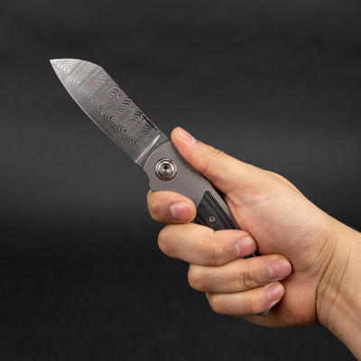 Knife - Anso Haddock - Damasteel & Micarta Inlay (Custom)