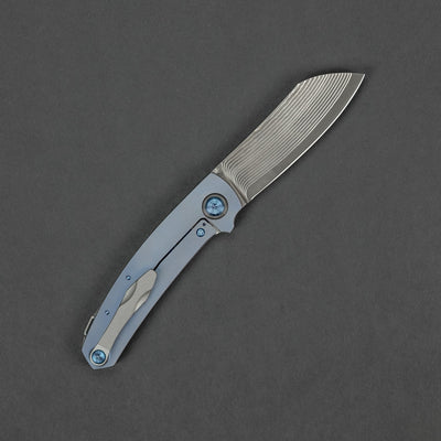 Knife - Anso Haddock Prototype - Titanium & Damascus (Custom)