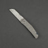 Knife - Anso Monte Carlo - Engraved Titanium & Damascus (Custom)