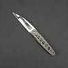 Brad Zinker Wharncliffe Flipper Knife - Skeletonized Ti (Custom)