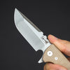 Knife - Chaves Knife & Tool T.A.K Flipper - Brown Micarta (Exclusive)