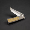 Knife - Chaves Knives Ultramar Redencion Drop Point - Titanium W/ Lasered Brass Inlay (Exclusive)
