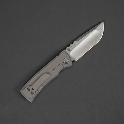 Knife - Chaves Knives Ultramar Redencion Drop Point - Titanium W/ Patina'd Brass Inlay (Exclusive)