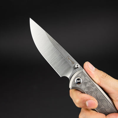 Knife - Chaves Ultramar Liberation 229 Seigaiha Motif - Titanium (Exclusive)