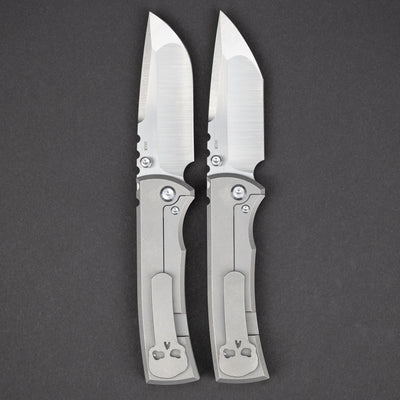 Knife - Chaves Ultramar Redención 229 Seigaiha Motif - Titanium (Exclusive)