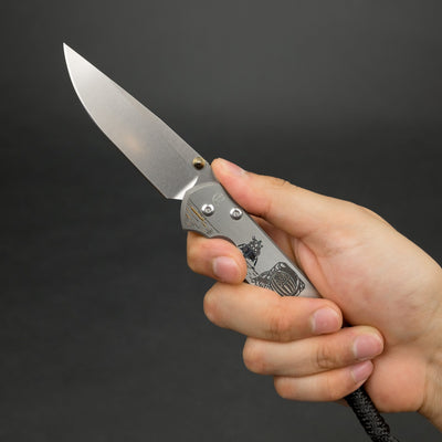 Knife - Chris Reeve Knives Small Sebenza 21 Drop Point CGG Lunar Landing
