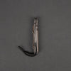 Chris Reeve Knives Small Sebenza 21 Drop Point - Natural Micarta & Ladder Damascus