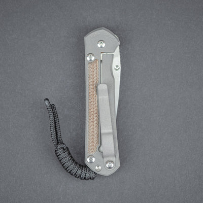 Knife - Chris Reeve Knives Small Sebenza 31 Drop Point S45VN - Natural Micarta Inlay