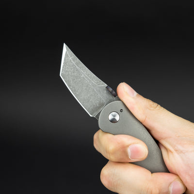 Knife - Dustin Snyder Half Delta - Titanium (Custom)