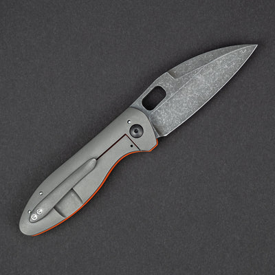 Knife - Dustin Snyder Sabre - Orange G10 (Custom)