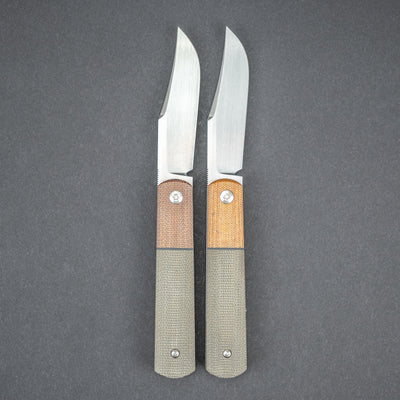 Knife - Enrique Peña Clip Point Front Flipper - Micarta (Custom)