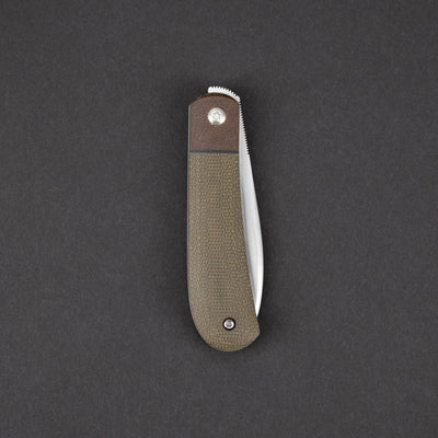 Knife - Enrique Peña Zulu Front Flipper - Micarta (Custom)