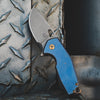 Knife - Fox Knives Vox Suru - Blue Titanium W/ Ti Bronze Hardware, Acid Etched Blade (Exclusive)