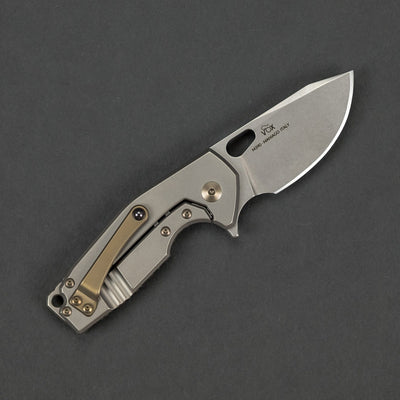 Knife - Fox Knives Vox Suru - Copper Shred Carbon Fiber W/ Ti Framelock, Stonewashed Blade (Exclusive)