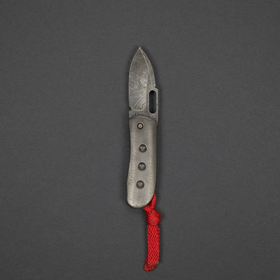 Knife - Gedraitis Knives Xtra Small Snubnose - Damascus & Titanium (Custom)