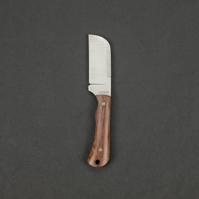 Knife - Jeffery Mitchell Mini Cleaver - Brown Micarta (Custom)