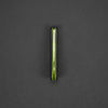 Knife - Jeffery Mitchell Spear Point - Carbon Fiber W/ Green Glow (Custom)
