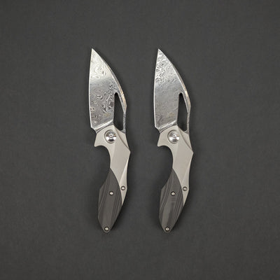 Knife - Kizer Isham Minitherium - Titanium & Carbon Fiber