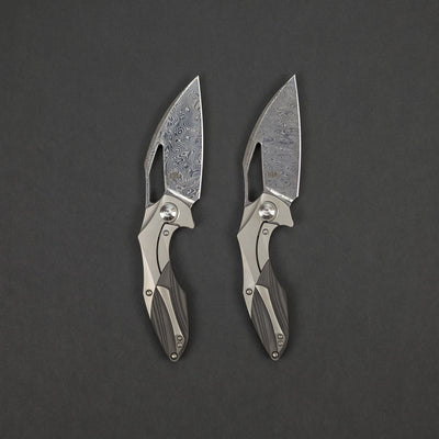 Knife - Kizer Isham Minitherium - Titanium & Carbon Fiber
