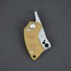 Knife - Koch Tools Korvid Friction Folder - Yellow G10 (Custom)
