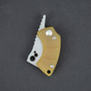 Knife - Koch Tools Korvid Friction Folder - Yellow G10 (Custom)
