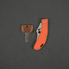 Knife - Koch Tools Rekluse Slipjoint - Orange G10 (Custom)