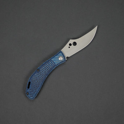 Knife - Koch Tools Slipjoint - Blue Twill Carbon Fiber