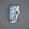 Knife - McNees Spyderco McBee -  Blue Anodized Seigaiha Motif (Exclusive)