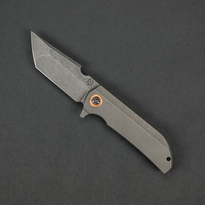 Knife - NCC & Robert Carter MK1-RC - Acid-washed Blade W/ Zirc Accents (Custom)