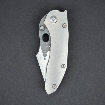 Knife - Pre-Owned: Borka Blades Stitch - Titanium (Custom)