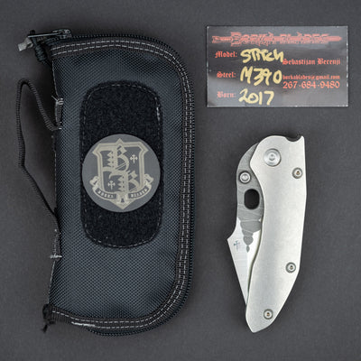 Knife - Pre-Owned: Borka Blades Stitch - Titanium (Custom)