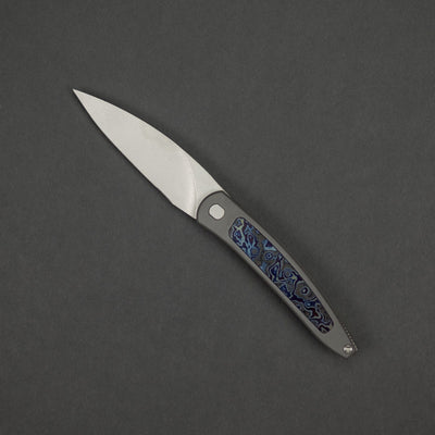 Knife - Pre-Owned: Brown Knives Exponent #21 - Black Timascus (Custom)