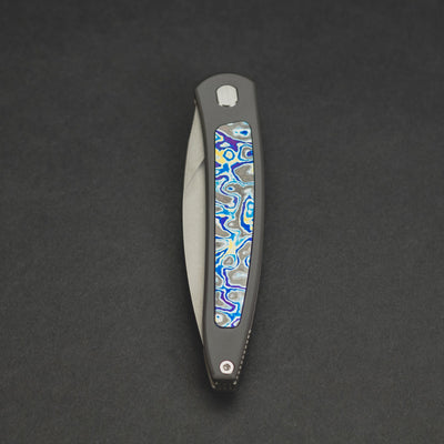Knife - Pre-Owned: Brown Knives Exponent #76 - Zirconium & Black Timascus (Custom)
